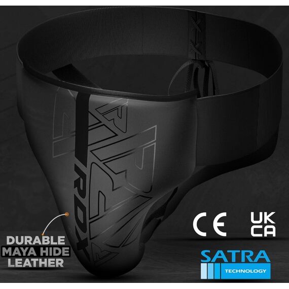 Groin Guard Rex F6 Matte Black-M, Size: M, Colour: Schwarz, 3 image
