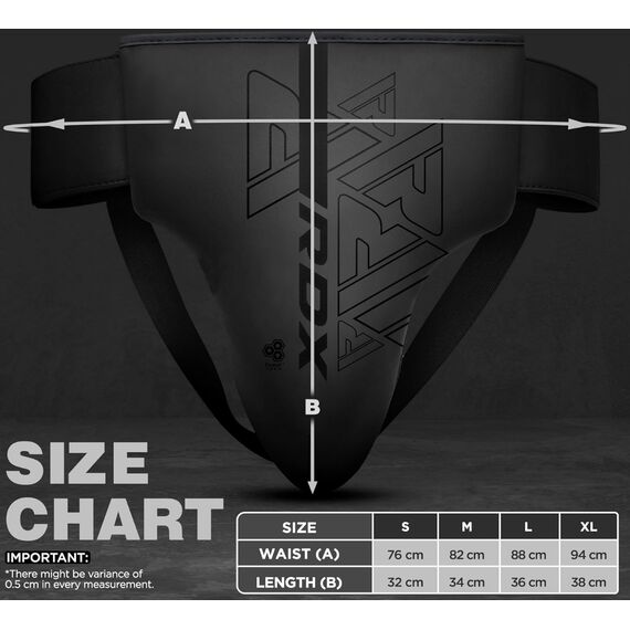 Groin Guard Rex F6 Matte Black-XL, Size: XL, Colour: Schwarz, 5 image