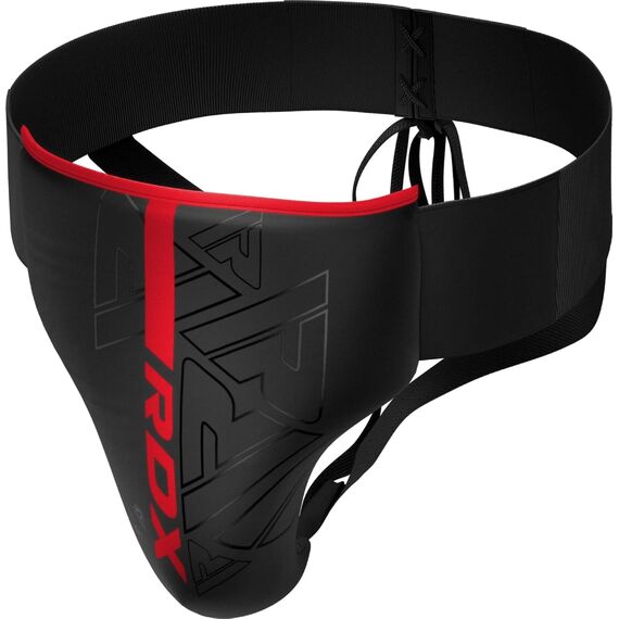 Groin Guard Rex F6 Matte Red-L, Taglia: L, Colore: Nero, 7 image