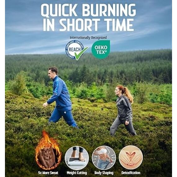 Tenue de Sudation C1 Pour la Perte de Poids, Taille: 2XL, Couleur: Kaki, 5 image