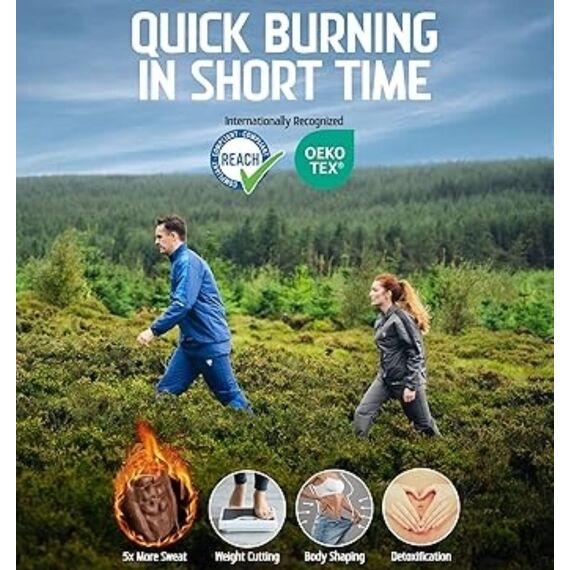 Clothing Sauna Suit C1, Size: S, Colour: Grey, 6 image