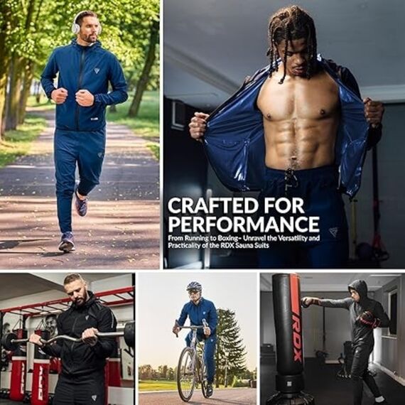 Tenue de Sudation H2 Pour la Perte de Poids, Taille: XL, Couleur: Noir, 3 image