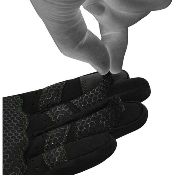 Gym Gloves W1 – Full Finger, Size: S, Colour: Green, 7 image