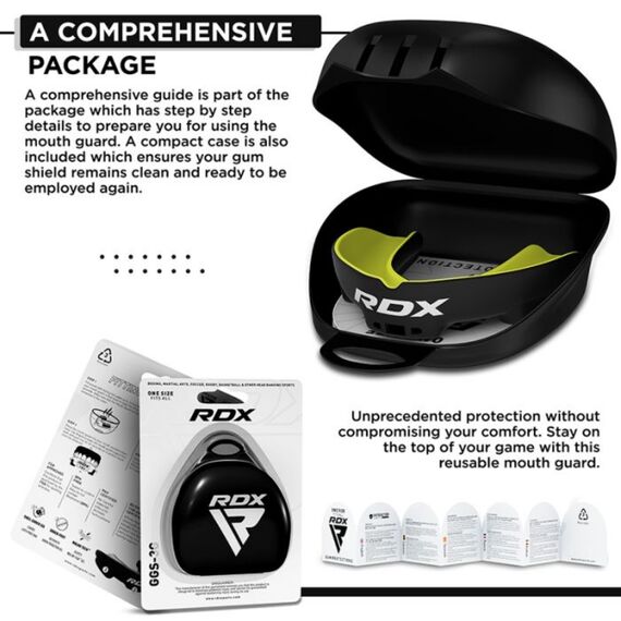 RDX Mouth Guard Adult, Size: One Size, Colour: Yellow, 2 image