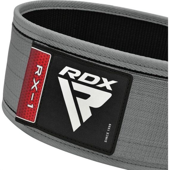 RDX RX1 Weightlifting Belt – Comfort and back support, Taglia: S, Colore: Grigio, 6 image