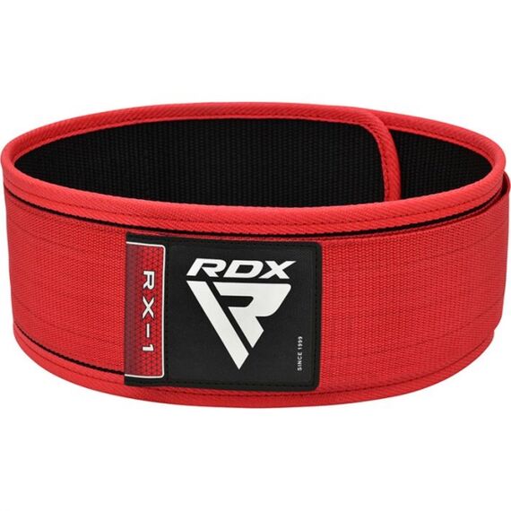 RDX RX1 Weightlifting Belt – Comfort and back support, Size: S, Colour: Rot