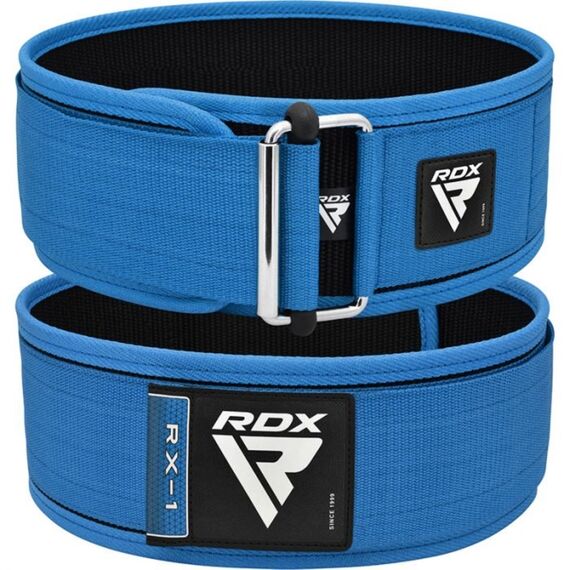 RDX RX1 Weightlifting Belt – Comfort and back support, Size: XL, Colour: Blue, 4 image