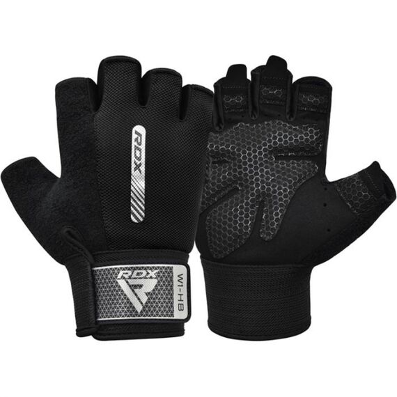 Gym Gloves W1 – Half Finger, Size: M, Colour: Schwarz, 4 image