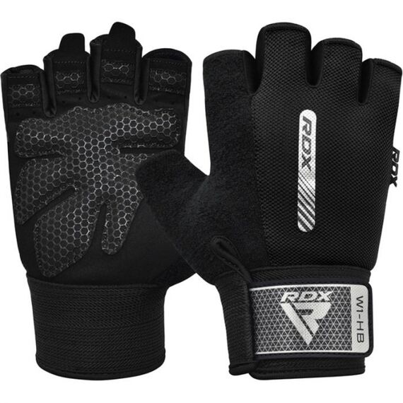Gym Gloves W1 – Half Finger, Size: XL, Colour: Schwarz
