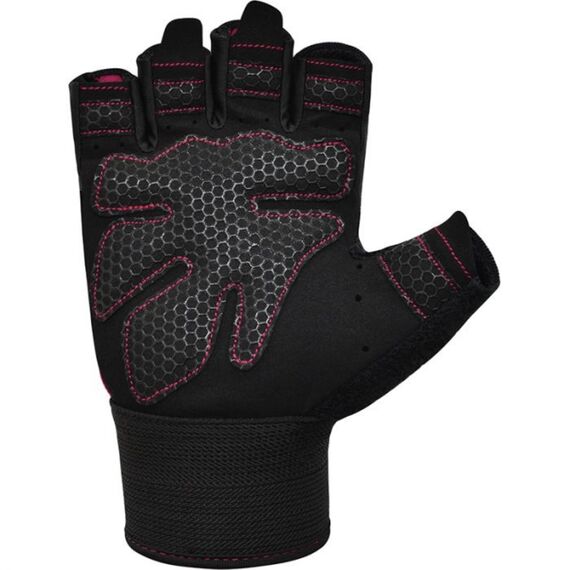Gym Gloves W1 – Half Finger, Size: M, Colour: Rosa, 7 image