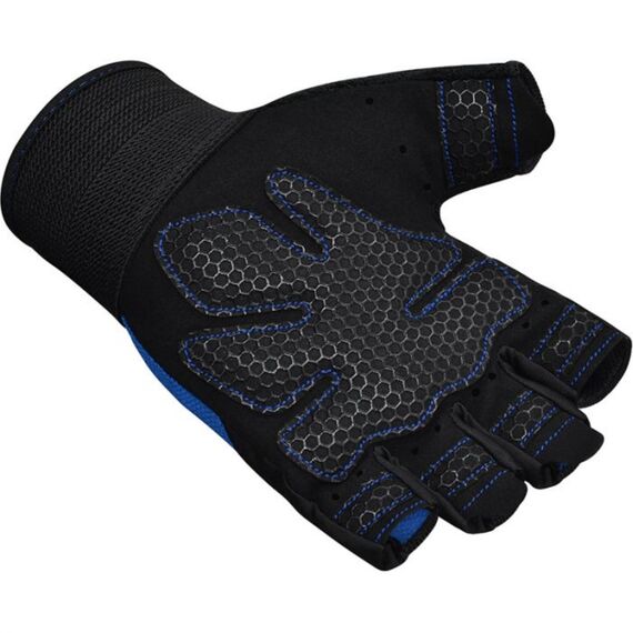 Gym Gloves W1 – Half Finger, Size: L, Colour: Blue, 7 image
