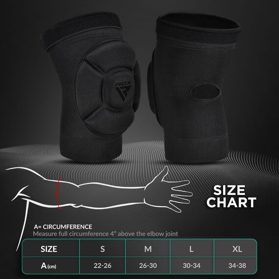 Hosiery Elbow Foam Black/Black-S, Size: S, Colour: Schwarz, 3 image