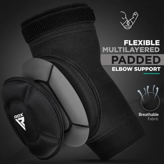 Hosiery Elbow Foam Black/White-M, Size: M, Colour: Schwarz, 5 image