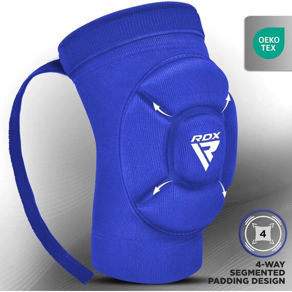 Hosiery Elbow Foam Blue/White-L, Size: L, Colour: Blue, 6 image