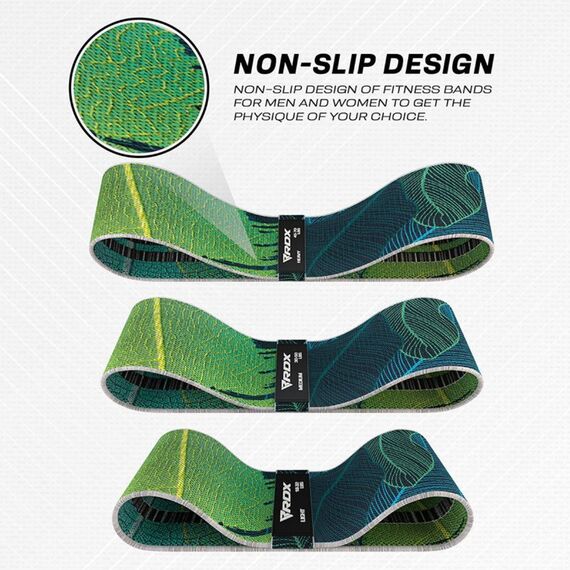 Poly Cotton Fabric Resistance Band Leaves Set (75098), Taglia: Taglia unica, Colore: Multicolore , 2 image