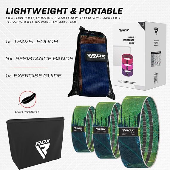 Poly Cotton Fabric Resistance Band Leaves Set (75098), Taglia: Taglia unica, Colore: Multicolore , 7 image