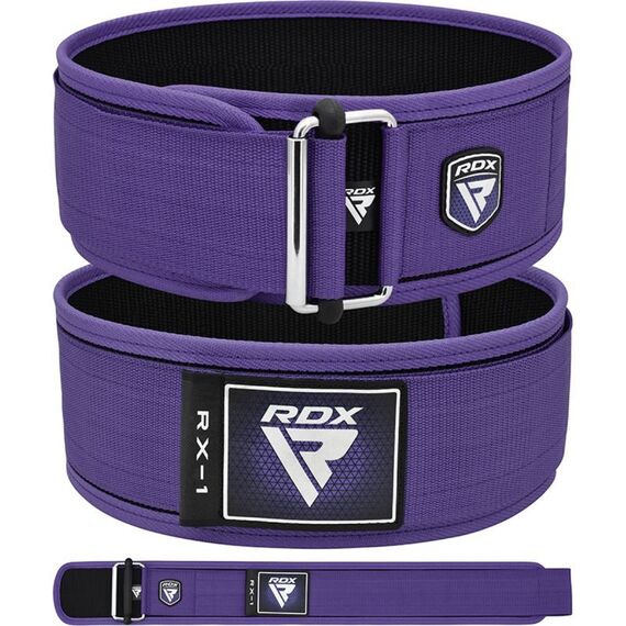 RDX RX1 Weightlifting Belt – Comfort and back support, Taglia: M, Colore: Viola, 9 image