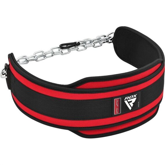 Ceinture pour Dips lestés, Taille: Taille unique, Couleur: Rouge, 2 image