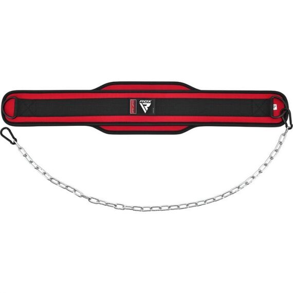 Ceinture pour Dips lestés, Taille: Taille unique, Couleur: Rouge, 3 image