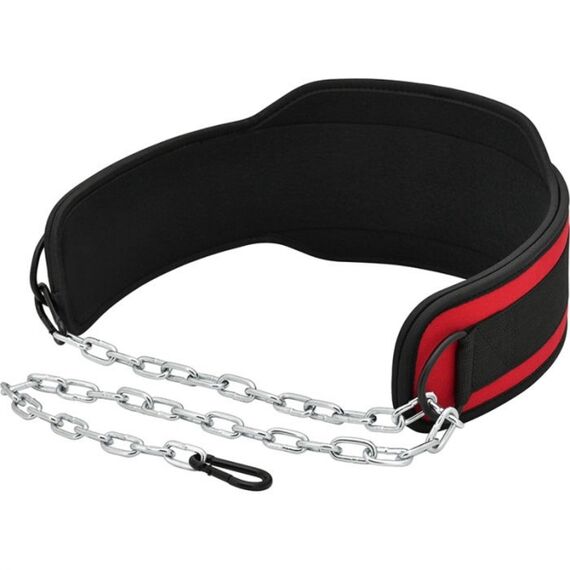 Ceinture pour Dips lestés, Taille: Taille unique, Couleur: Rouge, 4 image