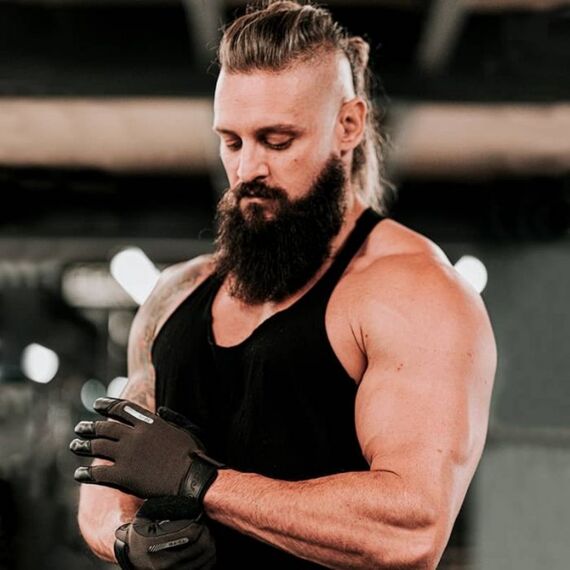 Gym Gloves T2 – Full Finger, Size: M, Colour: Braun, 5 image