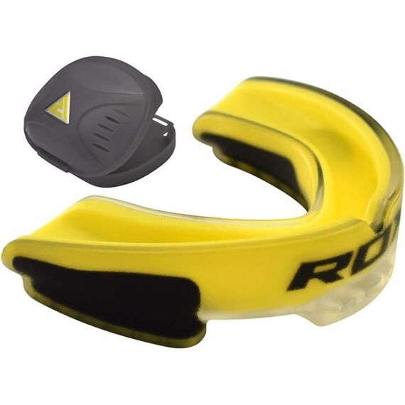 Gel Gum Shield Mouth Guard Yellow, Taglia: Taglia unica, Colore: Giallo 