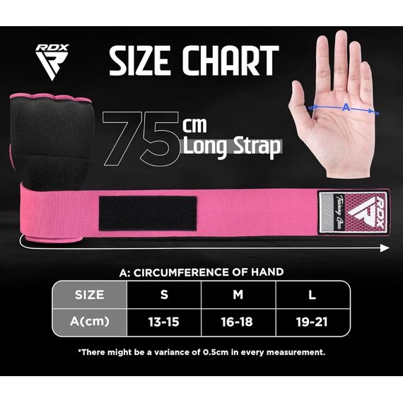 Boxing Inner Gloves RDX Pink – Size S, Size: S, Colour: Rosa, 3 image