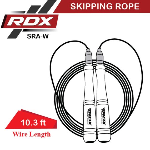 Corde à Sauter Réglable de 3m10 Avec Poignées Antidérapantes En Aluminium, Taille: Taille unique, Couleur: Rouge, 2 image