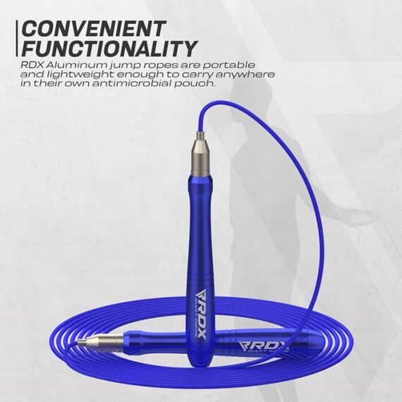 Verstellbares 3m10 Springseil Mit Rutschfesten Aluminium Griffen, Bekleidungsgrösse: One Size, Farbe: Blau, 8 image