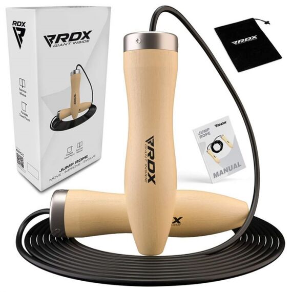Skipping Rope Woodedn Brown-10.3Ft (15800), Size: One Size, Colour: Beige, Length: 3.10m