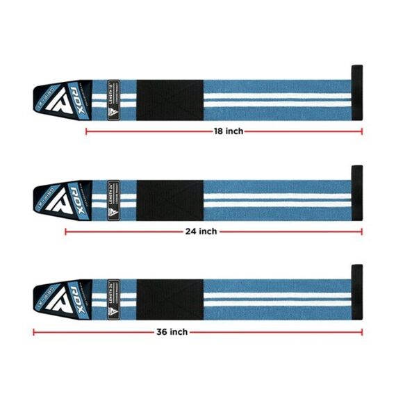 Gym Wrist Wrap W4, Size: S, Colour: Bleu Neon, 3 image