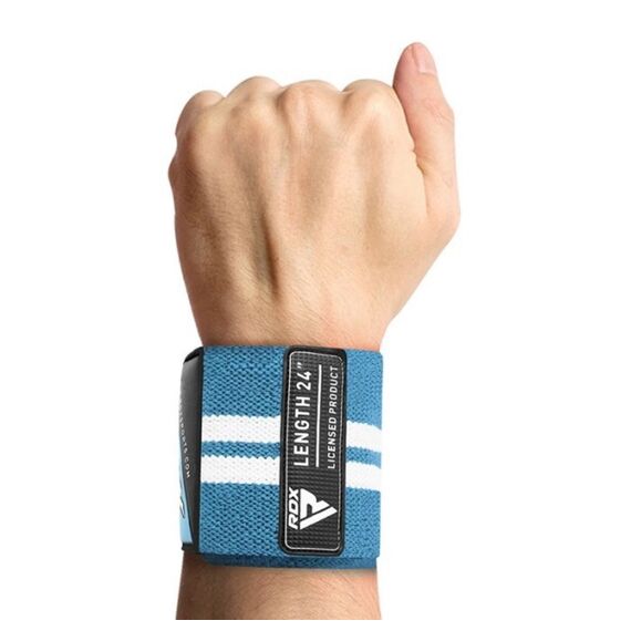 Gym Wrist Wrap W4, Size: S, Colour: Bleu Neon, 4 image