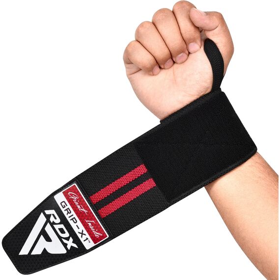 RDX Wrist Support Wraps for Weight Lifting, Taglia: Taglia unica, Colore: Rosso , 5 image