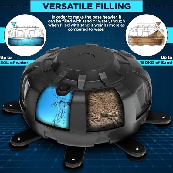 Sac de frappe autoportant cible + gants, Couleur: Noir, Longueur: 1.8m, 6 image