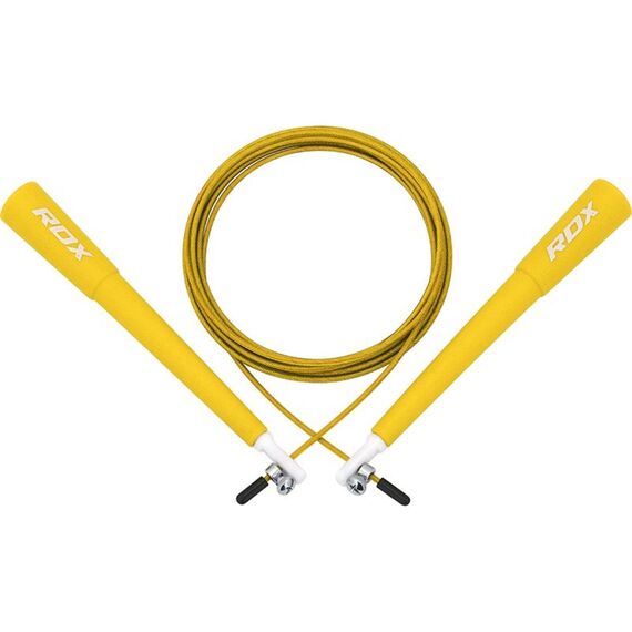 Verstellbar Springseil mit PVC Ummantelung, Farbe: Gelb, Länge: 304 cm, 5 image