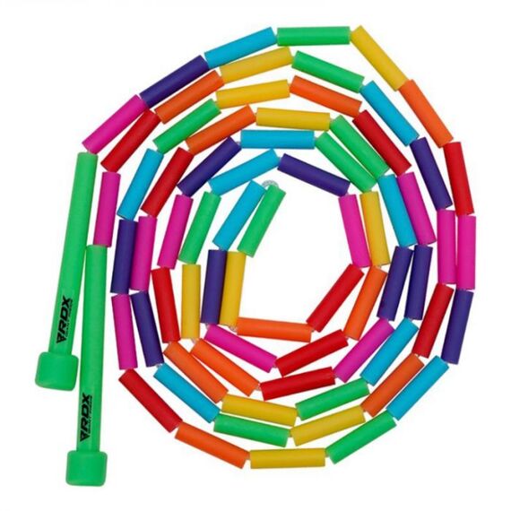 Skipping Rope Kids Segmented Adjustable Rainbow-10Ft (15695), Colore: Multicolore , Lunghezza: 3.0m