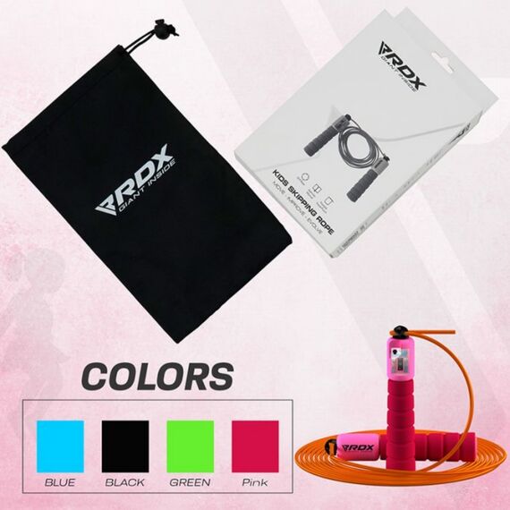 Skipping Rope Kids Plastic Abs Pink-10Ft (17590), Colour: Rosa, Length: 3.10m, 9 image