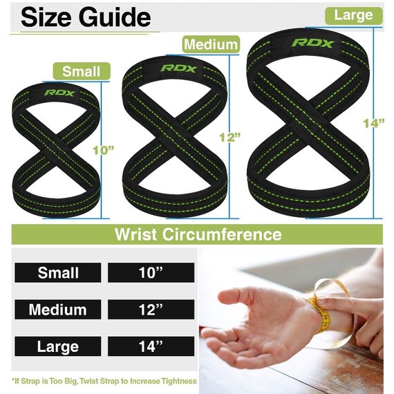 RDX Gym Lifting Cotton Straps, Size: M, Colour: Green, 2 image