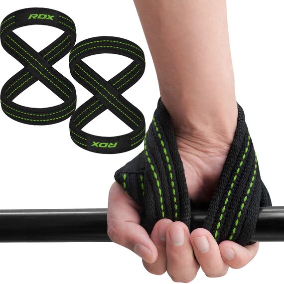 RDX Gym Lifting Cotton Straps, Size: M, Colour: Green, 6 image