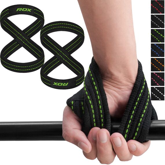 RDX Gym Lifting Cotton Straps, Size: S, Colour: Green, 5 image