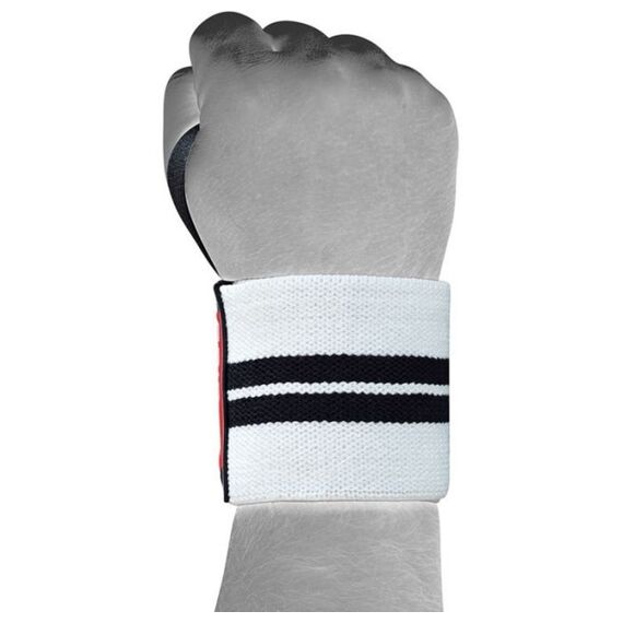 Gewichtheber Handgelenkbandage mit Daumenschlaufen, Bekleidungsgrösse: One Size, Farbe: Weiss, 2 image