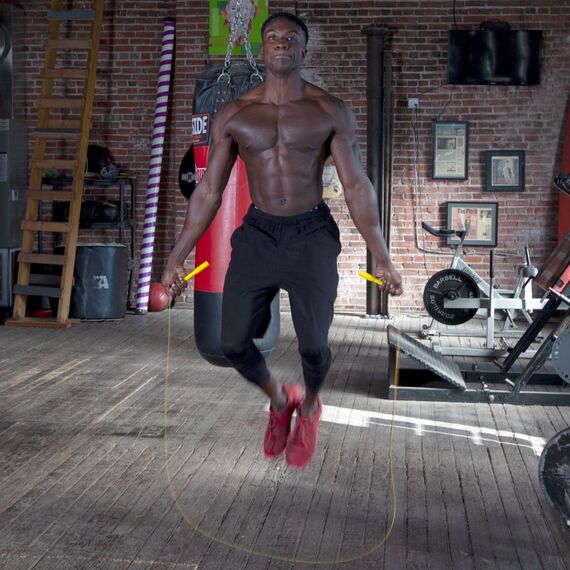 Fitness First Corde à sauter  pro réglable rouge, Taille: Taille unique, Couleur: Rouge, Longueur: 3.04m, 3 image