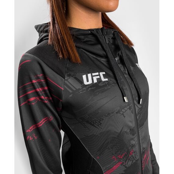 UFC Authentic Fight Week 2.0 Zip Kapuzenpullover, Bekleidungsgrösse: M, Farbe: Schwarz, 9 image