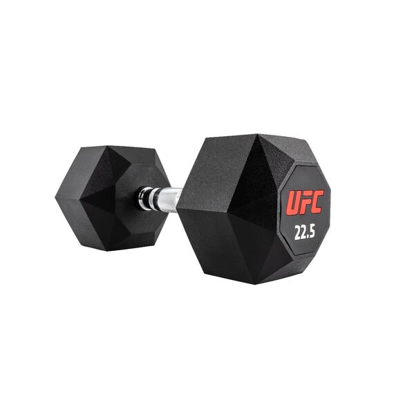 UFC Octagon Dumbbell-22.5kg, Colour: Schwarz, Additional Weight: 22.5 kg