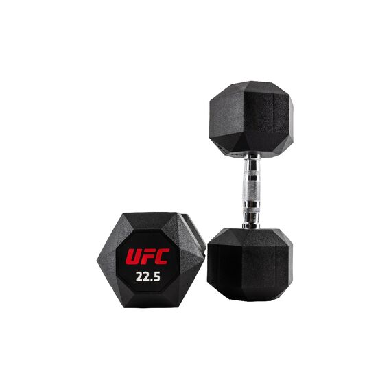 UFC Octagon Dumbbell-22.5kg, Colour: Schwarz, Additional Weight: 22.5 kg, 2 image