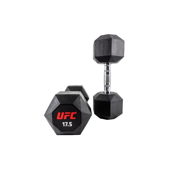 UFC Octagon Dumbbell-17.5kg, Colour: Schwarz, Additional Weight: 17.5 kg, 6 image