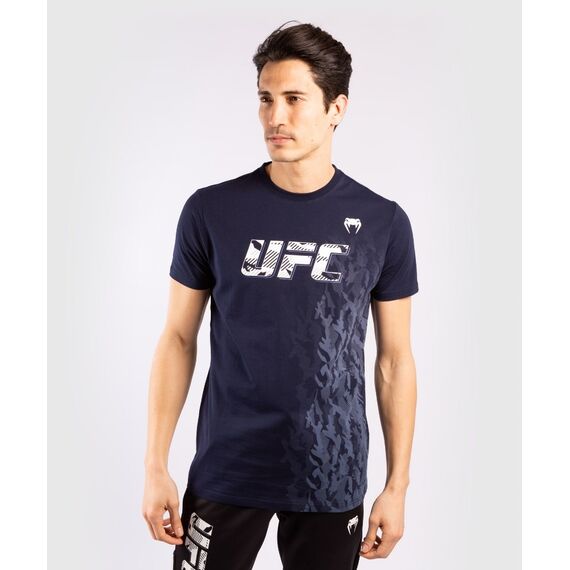 UFC Authentic Fight Week Men's Short Sleeve T-shirt, Colour: Blue, Size: S