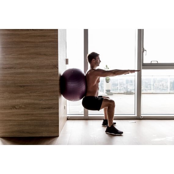 UFC Swiss Ball – 75 cm (Fitball d’entraînement), Taille: 75 cm, Couleur: Noir, 3 image