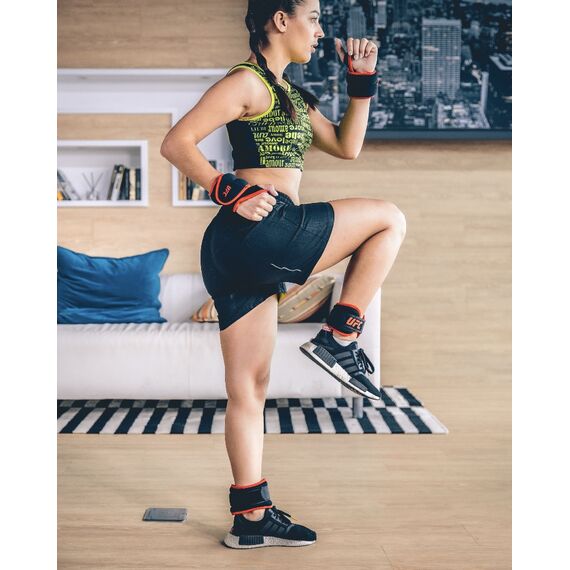 UFC Weighted ankle bracelets 2 x 1 Kg, Colour: Schwarz, Additional Weight: 2 kg, 7 image