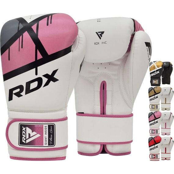 Boxing Gloves RDX F7 Ego – White/Pink – 8oz, Colour: Rosa, OZ: 8oz, 8 image